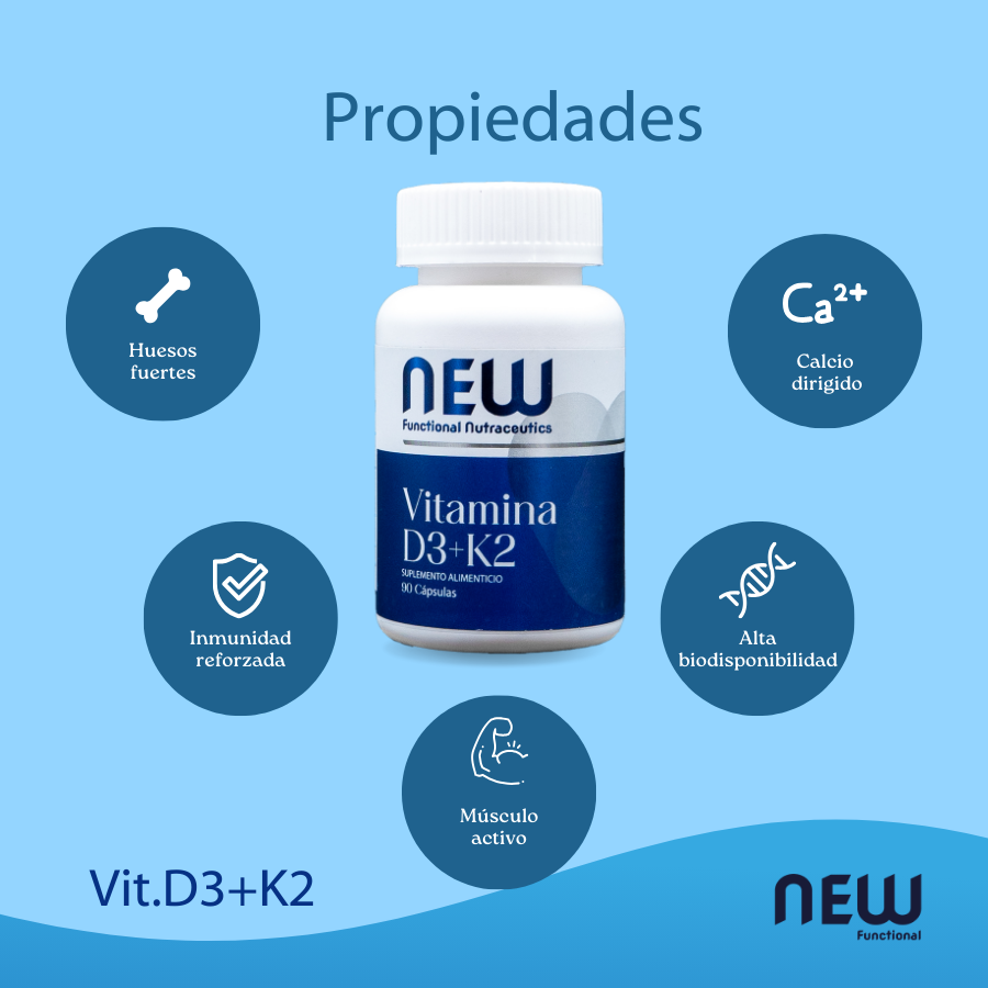 VITAMINA D3+K2 5,000 UI NEW